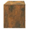 vidaXL Wand-Schuhschrank Räuchereiche 70x35x38 cm Massivholz Kiefer