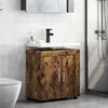 vidaXL Badezimmerschrank-Set TULUM Ger&auml;ucherte Eiche 60 x 34 x 63 cm