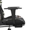vidaXL Gamingstuhl mit Massage Fu&szlig;st&uuml;tze Schwarz Tarnfarben Kunstleder