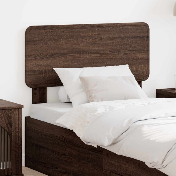 vidaXL Kopfteil mit Kopfteil Braun Eichen-Optik 80 cm Holzwerkstoff