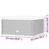 vidaXL 6-tlg. Garten-Lounge-Set mit Kissen Schwarz Poly Rattan