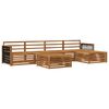 vidaXL Outdoor-Sofagarnitur 6 stk. Natur Massivholz Akazie