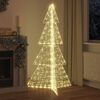 vidaXL Weihnachtsbaum mit 240 LEDs Warmes Weiß 180 cm Acryl