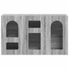 vidaXL Sideboard Graues Sonoma 100 x 35 x 59 cm Holzwerkstoff