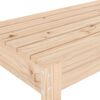 vidaXL Gartenbank 110x38x45 cm Massivholz Kiefer