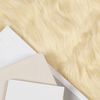 vidaXL Kunstschaffell Teppich Tafalla Creme 200 x 200 cm Polyester