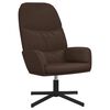 vidaXL Relaxsessel mit Hocker Braun Kunstleder