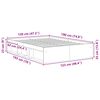 vidaXL Bettgestell Grau Sonoma 120x190 cm