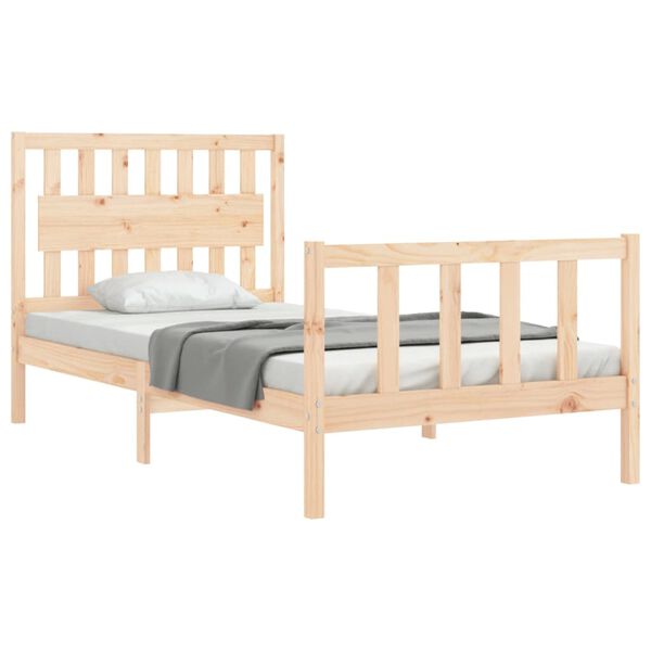 vidaXL Massivholzbett ohne Matratze 100x200 cm Kiefernholz