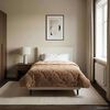 vidaXL Winterbettdecke Taupe 135 x 200 cm Mikrofaser und Teddy-Fleece