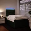 vidaXL Boxspringbett mit Matratze Dunkelgr&uuml;n 120x200 cm Samt