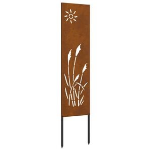 vidaXL Garten Sichtschutz-Leinwand Rostoptik 32 x 140 cm
