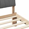 vidaXL Bettgestell Braun und Dunkelgrau 100 x 200 cm Massivholz Kiefer
