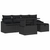 vidaXL Gartensofa-set 6 stk. Poly-Rattan