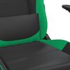 vidaXL Gaming-Stuhl mit Massagefunktion Schwarz und Gr&uuml;n Kunstleder