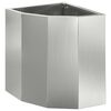 vidaXL Eckpflanzer Silber 30 x 30 x 35 cm Verzinkter Stahl