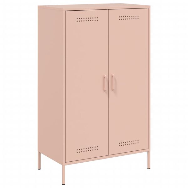 vidaXL Highboard Rosa 68x39x113 cm Stahl