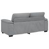 vidaXL 2-Sitzer-Sofa Hellgrau 140 cm Stoff