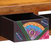 vidaXL Schreibtisch mit Schubladen mit Speicher Braun 110 x 50 x 73 cm