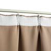vidaXL Verdunkelungsvorh&auml;nge mit Haken 2 Stk. Taupe 140x245cm