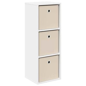 vidaXL Sideboard mit Schubladen Wei&szlig; 30,5 x 27 x 84,5 cm