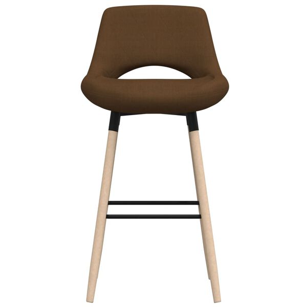 vidaXL Barhocker Braun Stoff