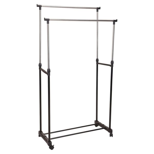 Storage solutions Kleiderst&auml;nder Doppelt mit Rollen Verstellbar