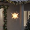 vidaXL LED-Weihnachtssterne 3 Stk. Faltbar Wei&szlig; 57 cm