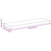 vidaXL Schweberegale 2 Stk. Hochglanz-Grau 80x23,5x3,8 cm MDF