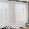 vidaXL Spitzenvorhang mit Vorh&auml;ngen Floral Wei&szlig; 245 x 900 cm Polyester