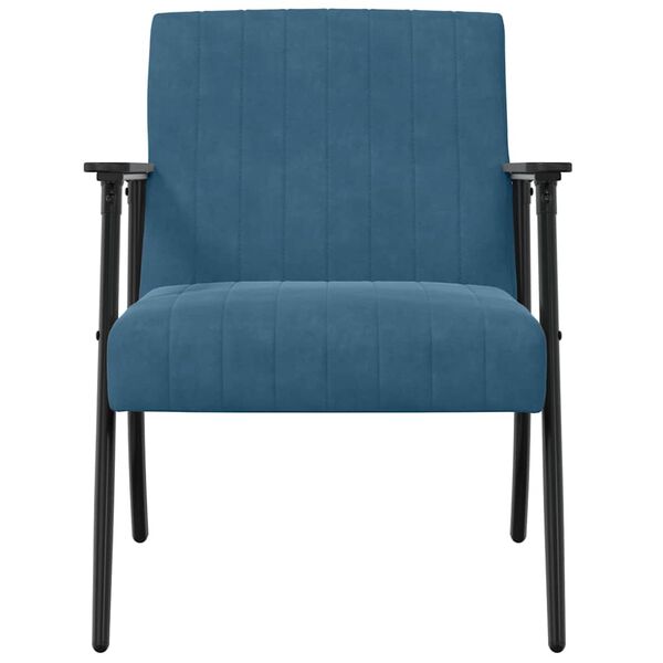 vidaXL Sessel Blau 59 x 75 x 78 cm Samt