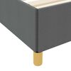 vidaXL Bettrahmen mit Matratze Dunkelgrau 90 x 190 cm Stoff