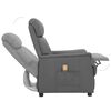 vidaXL Massagesessel Grau Kunstleder