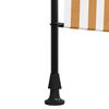 vidaXL Au&szlig;enrollo Orange und Wei&szlig; 100x270 cm Stoff und Stahl
