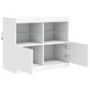 vidaXL Sideboard mit LED-Leuchten Weiß 81x37x67 cm