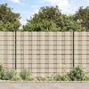 vidaXL Garten-Sichtschutz 4 Stk. PVC 35x0,19 m Creme