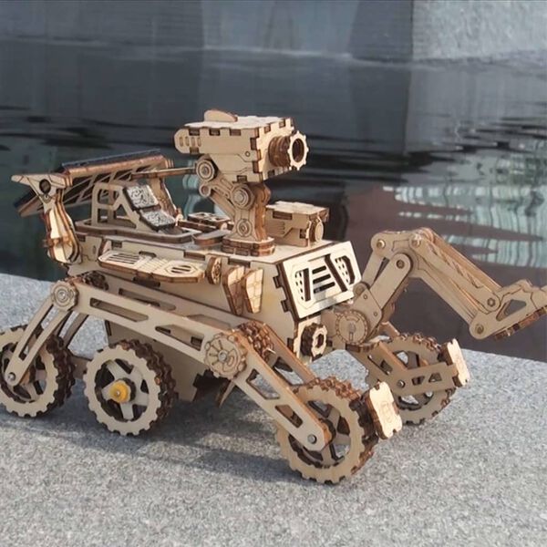 Robotime Solarbetriebenes Auto Modellbausatz Curiosity Rover