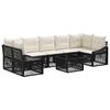 vidaXL Gartensofa-set 8 stk. Schwarz Poly-Rattan