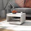 vidaXL Couchtisch Wei&szlig; 50x50x33,5 cm Massivholz Kiefer