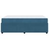 vidaXL Bettrahmen mit Matratze Blau 120 x 200 cm Stoff