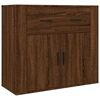 vidaXL Highboard Braun Eichen-Optik Holzwerkstoff