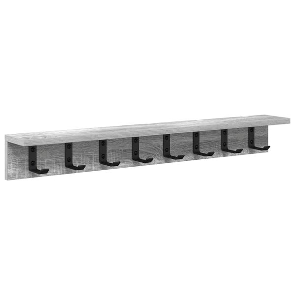 vidaXL Wandmontierter nachttisch Graues Sonoma 80 x 10,5 x 10,5 cm