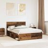 vidaXL Bettrahmen Altholz 140 x 200 cm Massives Kiefernholz