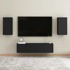 vidaXL TV-Schrank Schwarz 30,5x30x60 cm Holzwerkstoff