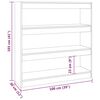 vidaXL B&uuml;cherregal/Raumteiler Sonoma-Eiche 100x30x103 cm