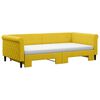 vidaXL Tagesbett Ausziehbar mit Matratzen Gelb 100x200 cm Samt