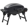vidaXL Tragbarer Gasgrill mit Kochzone Schwarz