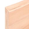 vidaXL Tischplatte 120x50x(2-6) cm Massivholz Unbehandelt Baumkante