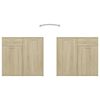 vidaXL Sideboard Sonoma-Eiche 160x36x75 cm Holzwerkstoff