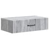 vidaXL Wandmontierter Beistelltisch Graues Sonoma 59 x 34,5 x 17 cm